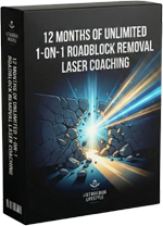 12 Months Of Unlimited 1-on-1 Roadblock Removal Laser Coaching